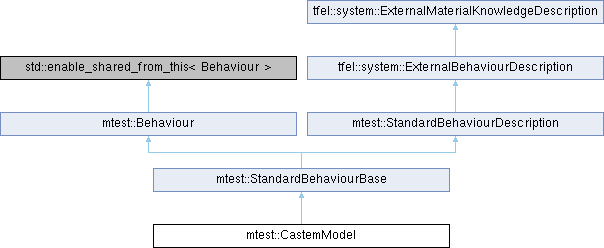 tfel: mtest::CastemModel Struct Reference