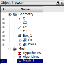 Ilustración 20: Módulo Mesh, Object Browser